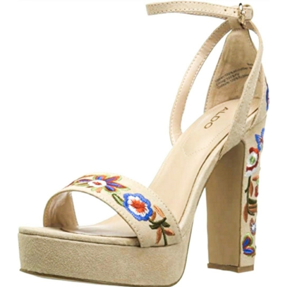 Aldo Shoes - Aldo Lameau Embroidered Heels